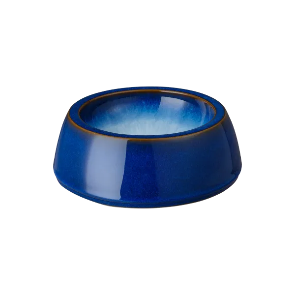 Denby blue pet bowl